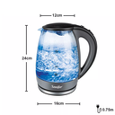 كاتيل مياه كهربائي سونيفر 1.7 لتر بأضاءة ليد عند الغليان 2000 واط