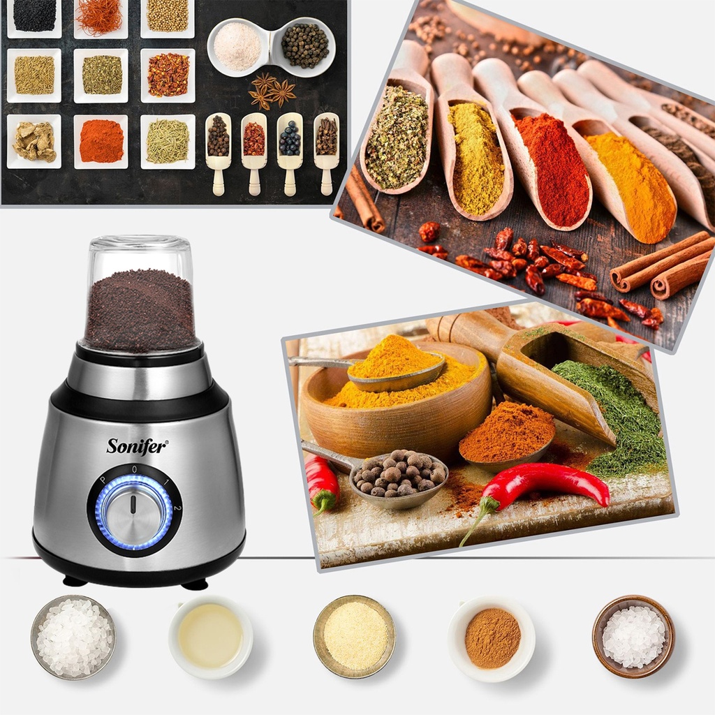 خلاط سونيفر 1.5 لتر مزود بمطحنة _ 600 واط