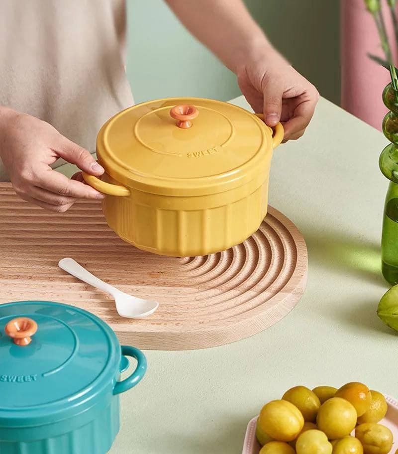 حلة النودلز وحظ الطعام من الإستانليس والبلاستيك بتصميم جميل