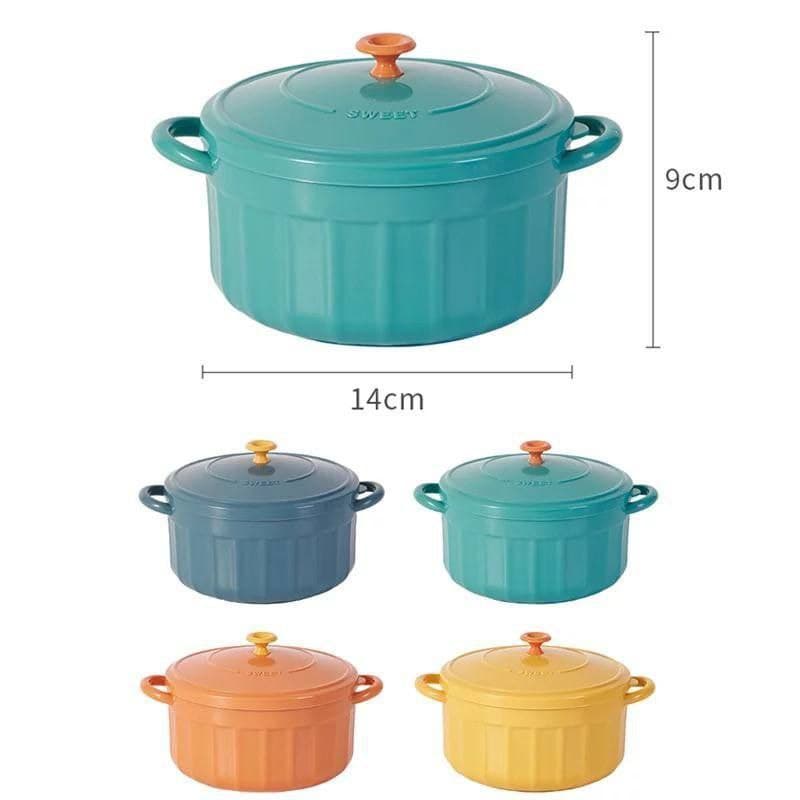 حلة النودلز وحظ الطعام من الإستانليس والبلاستيك بتصميم جميل