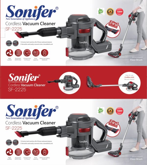 مكنسة كهربائية يدوية 2*1 من سونيفر - بقوة 100 واط