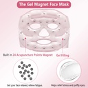 قناع وجه ساخن وبارد مع مغناطيس تدليك لشد البشرة وتخفيف الام وتورم الوجه