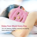 قناع وجه ساخن وبارد مع مغناطيس تدليك لشد البشرة وتخفيف الام وتورم الوجه