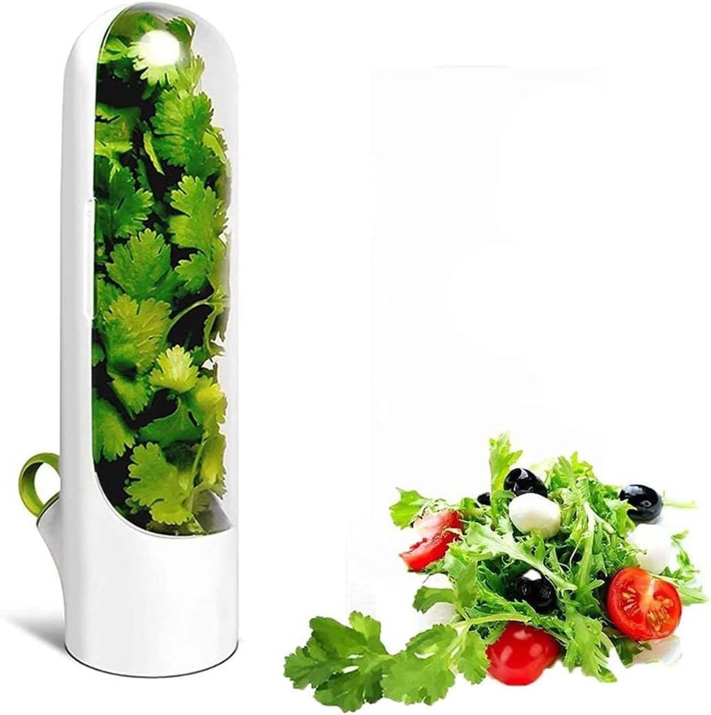 حافظة اعشاب من البلاستيك لتخزين وحفظ البقدونس والكزبرة والنعناع