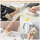 فرشاة تنظيف مع 50 قطعة من المناديل لازالة بقع المطبخ والاواني