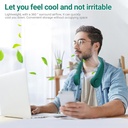 مروحة رقبة محمولة للتبريد ب 3 سرعات مختلفة قابلة لاعادة الشحن