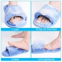حذاء استحمام من السيليكون لتدليك وتنظيف القدم غير قابل  للانزلاق