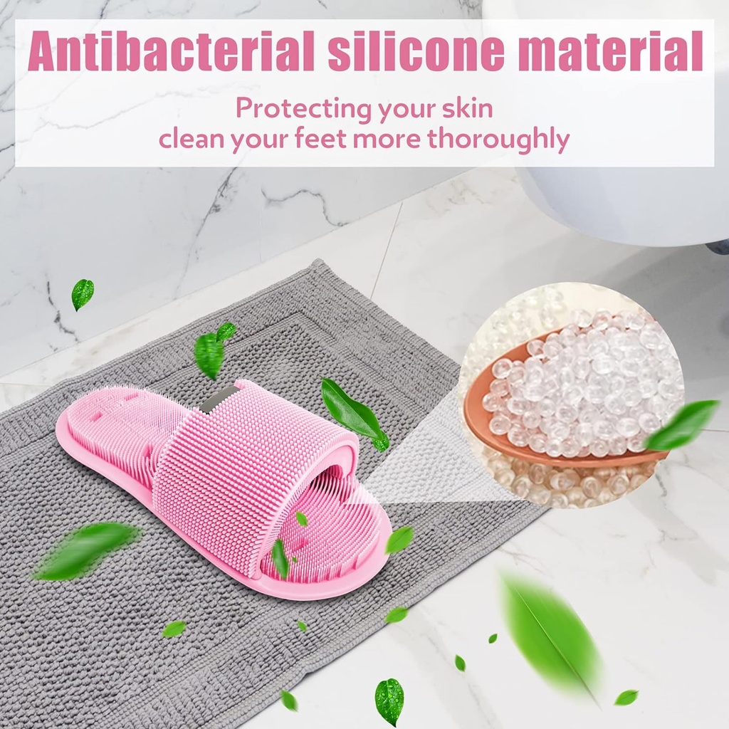 حذاء استحمام من السيليكون لتدليك وتنظيف القدم غير قابل  للانزلاق