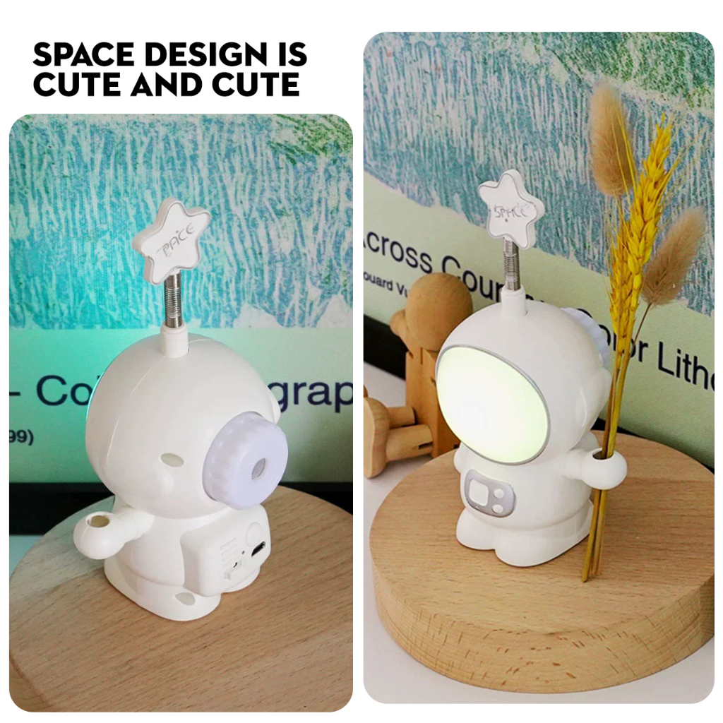 وناسة مكتب علي شكل رجل فضاء باضاءة 6 الوان مختلفة يو اس بي