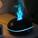 فواحة مضيئة علي شكل ضوء لهب لتعطير وترطيب المنزل بخزان 200 ملي