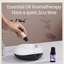 فواحة مضيئة علي شكل ضوء لهب لتعطير وترطيب المنزل بخزان 200 ملي