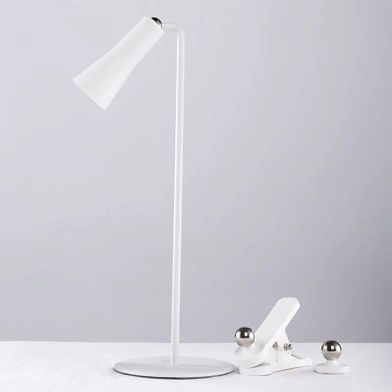 اباجورة مكتب تاتش 4 في 1 مع اضاءة بيضاء قابل للشحن