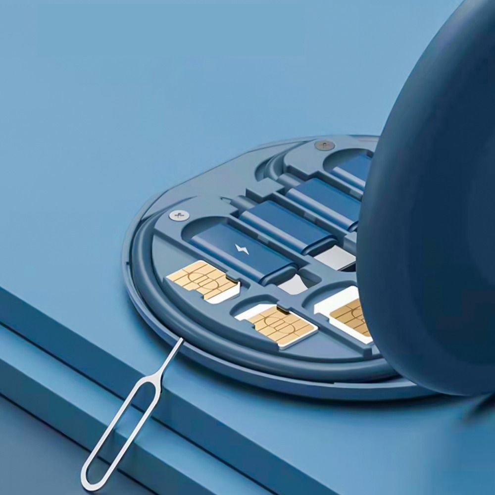 منظم  كابل شاحن 5 في 1 للشحن ونقل البيانات مع حامل للموبايل