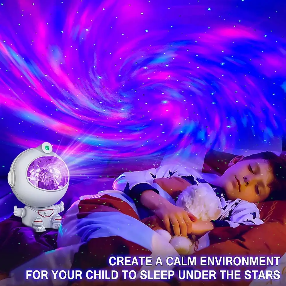 بروجيكتور باضاءة 8 الوان للاجرام السماوية مع ريموت للتحكم في سرعة الحركة والسطوع