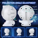 بروجيكتور باضاءة 8 الوان للاجرام السماوية مع ريموت للتحكم في سرعة الحركة والسطوع