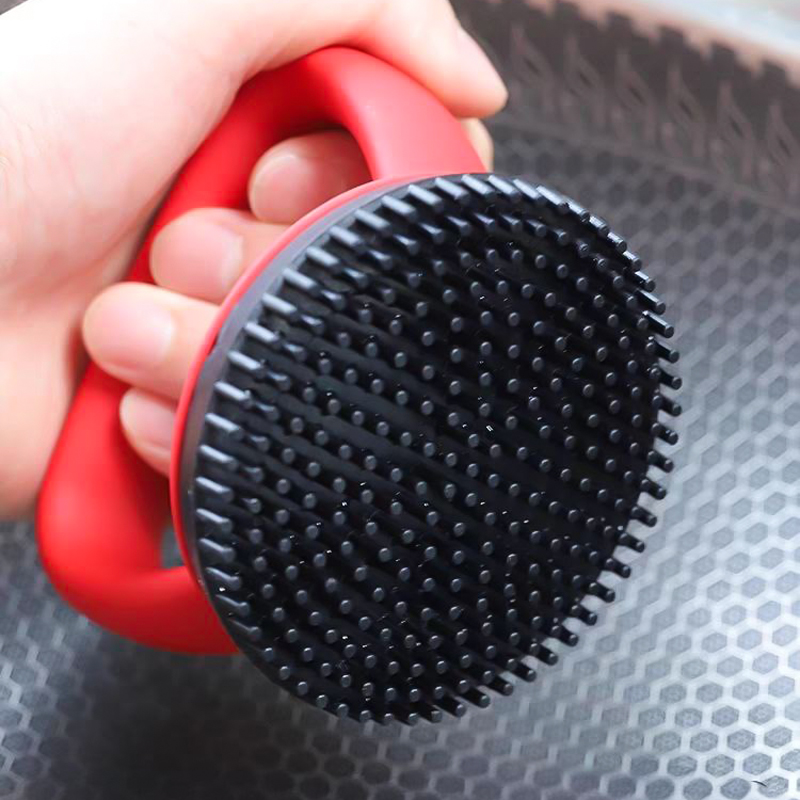 ليفة سيليكون لتنظيف وإزالة البقع دون خدش الأواني والبوتجاز