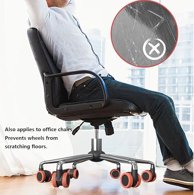 حامي سيليكون 8 قطع لعجلات شنط السفر مضاد للخدش