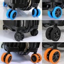 حامي سيليكون 8 قطع لعجلات شنط السفر مضاد للخدش