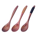 طقم معالق خشبية كبيرة 6 قطع للشوربة والرز