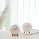 فواحة مضيئة علي شكل قطة بخزان 220 ملي لتعطير المنزل