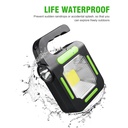 كشاف ميني محمول باضاءة بيضاء يعمل بالطاقة الشمسية للطوارئ والرحلات