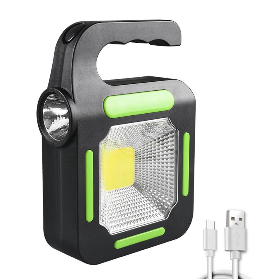 كشاف ميني محمول باضاءة بيضاء يعمل بالطاقة الشمسية للطوارئ والرحلات