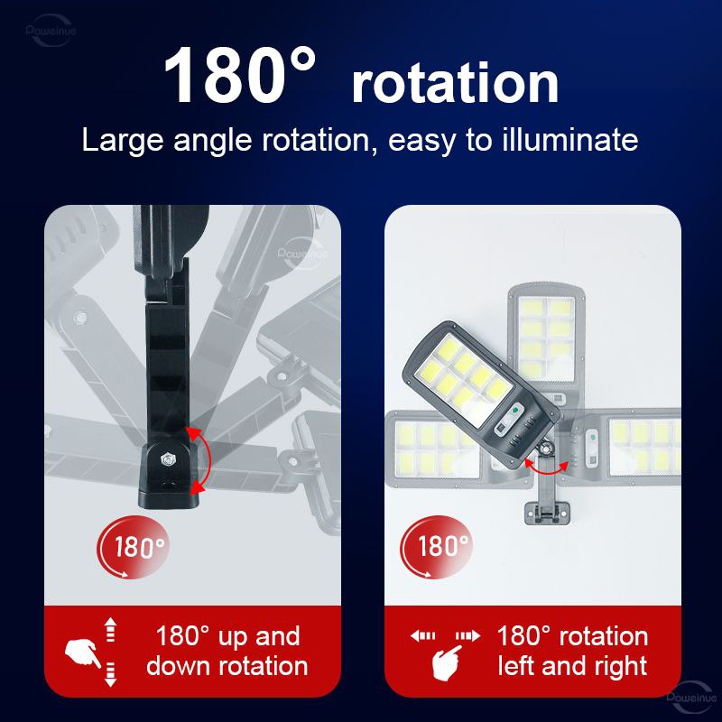 كشاف حائط سينسور مقاوم للماء يعمل بالطاقة الشمسية مع ريموت كنترول