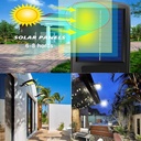 كشاف حائط سينسور مقاوم للماء يعمل بالطاقة الشمسية مع ريموت كنترول