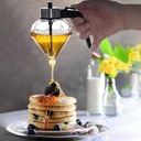 موزع للعسل و الزيت 200 ملي علي شكل خلية نحل اكليريك