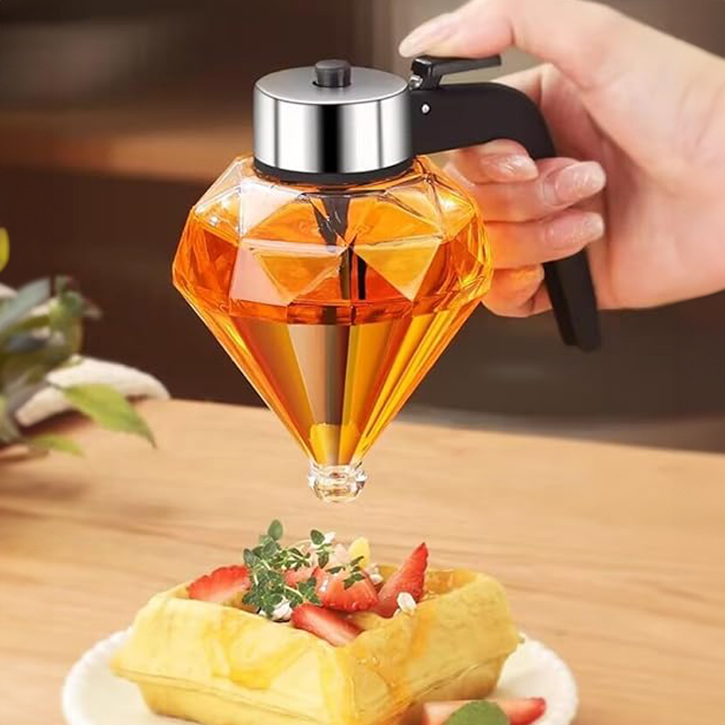 موزع للعسل و الزيت 200 ملي علي شكل خلية نحل اكليريك