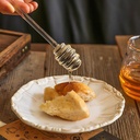 برطمان عسل زجاج مع معلقة وغطاء شكل نحلة 450 مللي