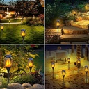 كشاف شعلة سينسور يعمل بالطاقة الشمسية لاضاءة الحدائق 3 واط