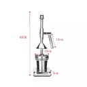 عصارة البرتقال والرمان اليدوية الإحترافية الإستانليس بكوب ومصفاة