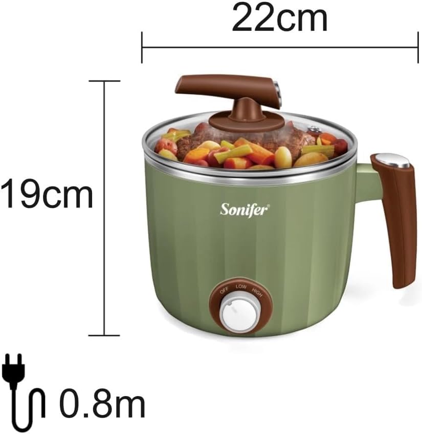SF-1503 حلة ضغط كهربائية 1.2 لتر  متعددة الاستخدامات من الستاليس ستيل بقوة 600 وات من سونيفر