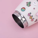 زمزية حرارية لحفظ درجة حرارة المشروبات من الستاليس ستيل بشاليموه ويد لسهولة الحمل 800 مللي