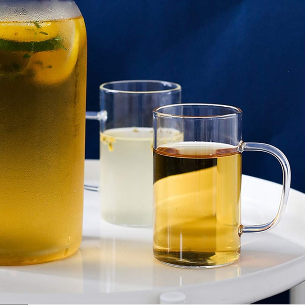 كوب زجاج بيد للشاي والقهوة واللاتيه 200 مللي