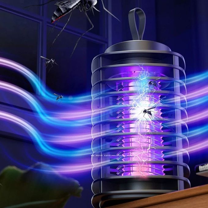 مصيدة وصاعق ناموس كهربائي معلق قابل للشحن