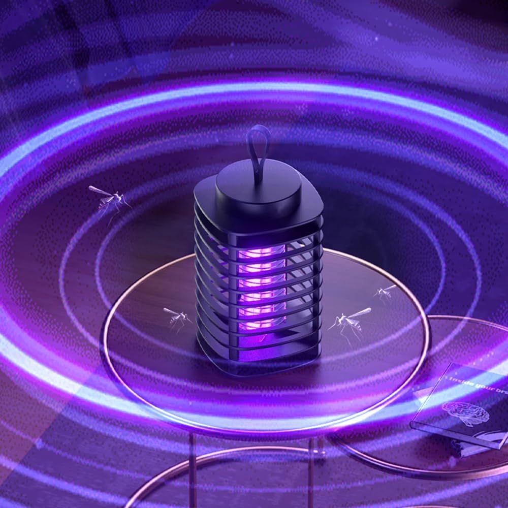 مصيدة وصاعق ناموس كهربائي معلق قابل للشحن