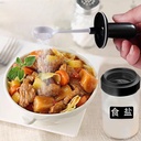 طقم زياته زجاج قطعتين مع 3 قطع برطمانات توابل للمطبخ