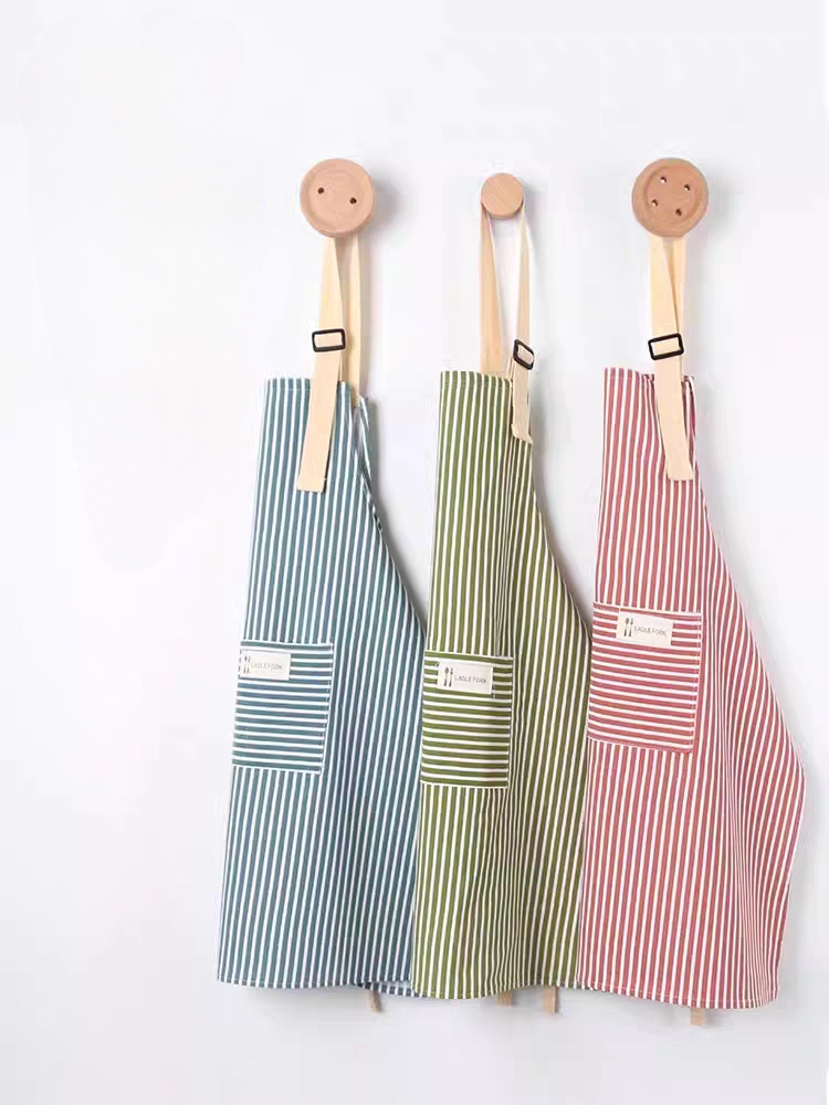 مريلة مطبخ من الكتان مقاوم للماء للحفاظ علي الملابس من المياه والزيوت