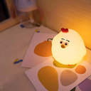 وناسة تاتش شكل دجاجة باضاءة ابيض وورم سيليكون غير قابل للكسر