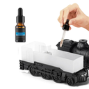 فواحة مضيئة علي شكل قطار بخزان 300 ملي لتعطير المنزل بريموت للتحكم