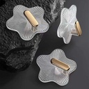 طقم هوك شماعة جولد 4 قطع لتعليق الملابس بلزق دبل فيس قوي