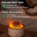 فواحة مضيئة علي شكل بركان بخزان 560 ملي لتعطير وترطيب المنزل