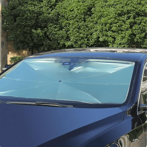 شماسة سيارة لحماية زجاج السيارة الامامي من اشعة الشمس قابل للطي