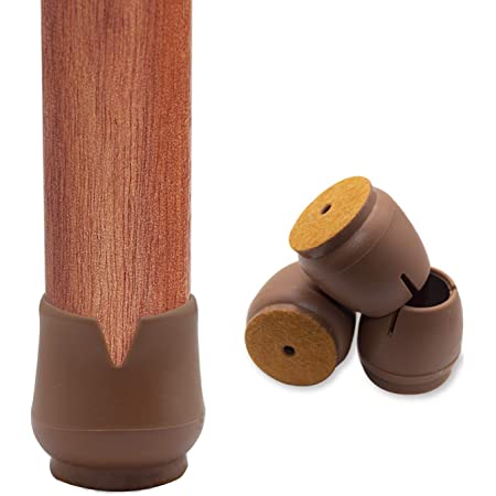 مانع انزلاق رجل الكرسي وخدش الباركيه 4 قطع من المطاط