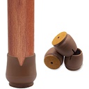 مانع انزلاق رجل الكرسي وخدش الباركيه 4 قطع من المطاط