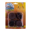 مانع انزلاق رجل الكرسي وخدش الباركيه 4 قطع من المطاط