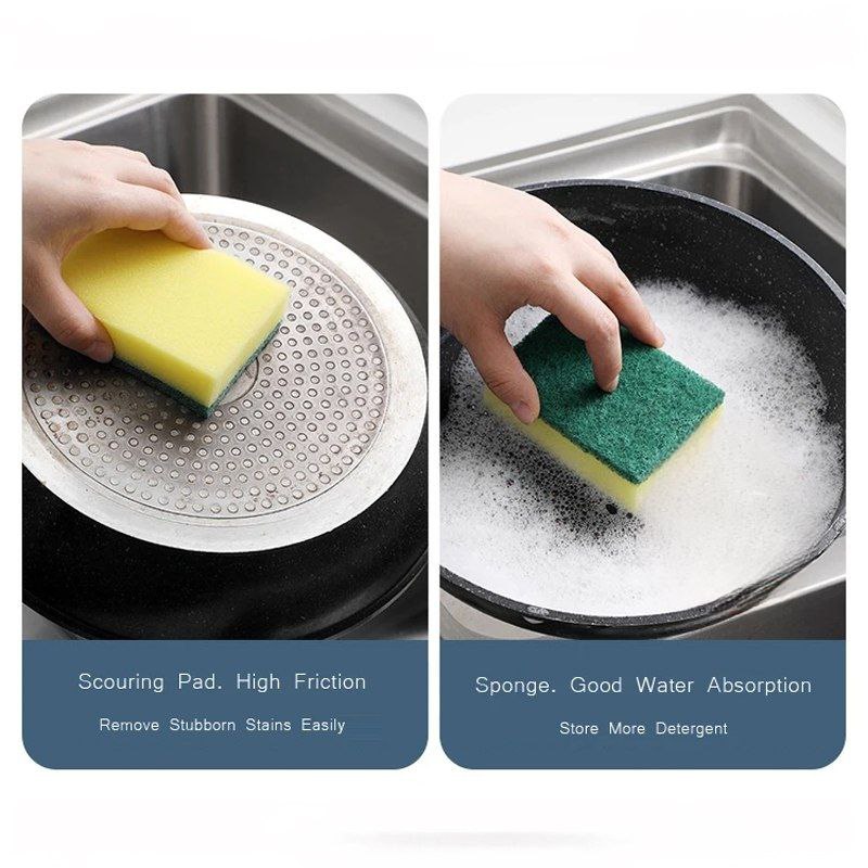 اسفنجة اسبونج بحامل شماعة مزودة بدبل فيس قوي لسهولة التعليق