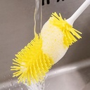 فرشة كهربائية لتنظيف زجاجات المياة وببرونات الأطفال ب 3 رؤوس مختلفة